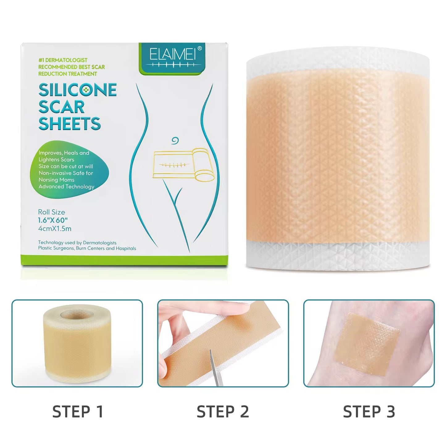 Elaimei - Silicone Scar Removal Tape
